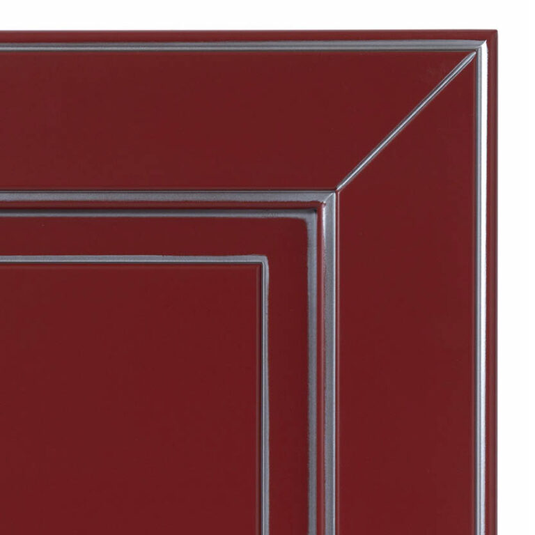 Rosso ossido filo argento