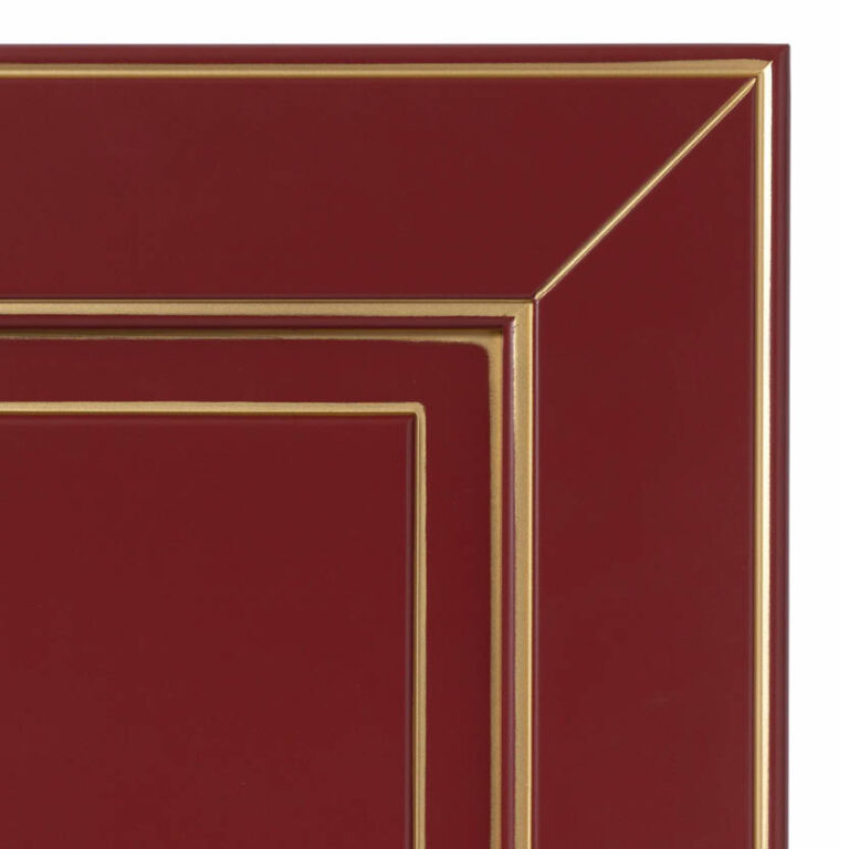 Rosso ossido filo oro
